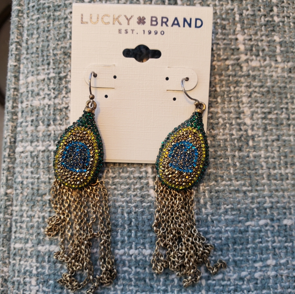 Lucky Brand Peacock Earrings
